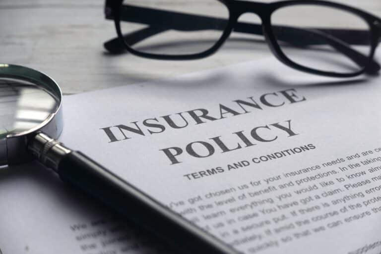 A cyber insurance form on the table